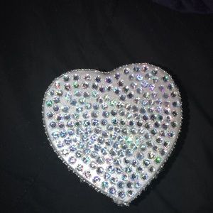 Bling heart box decor